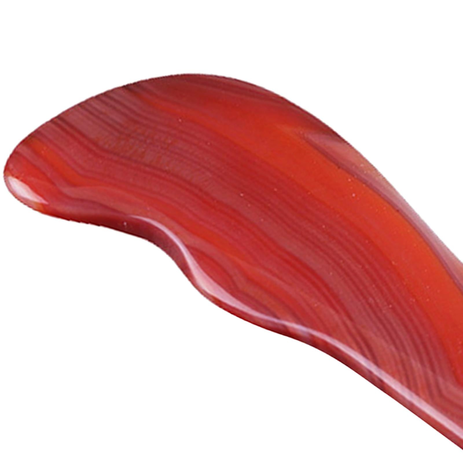 Red Jade Roller Gua Sha Scraping Massage Face Facial Tool Shape 04