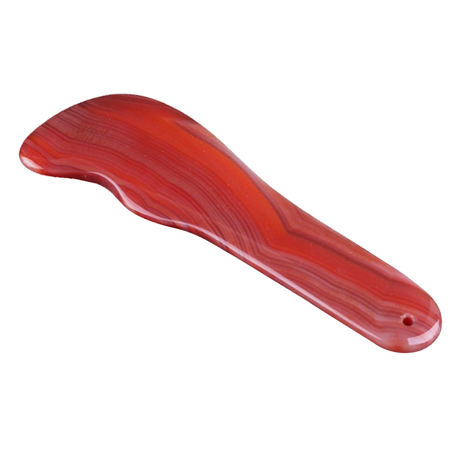 Red Jade Roller Gua Sha Scraping Massage Face Facial Tool Shape 04