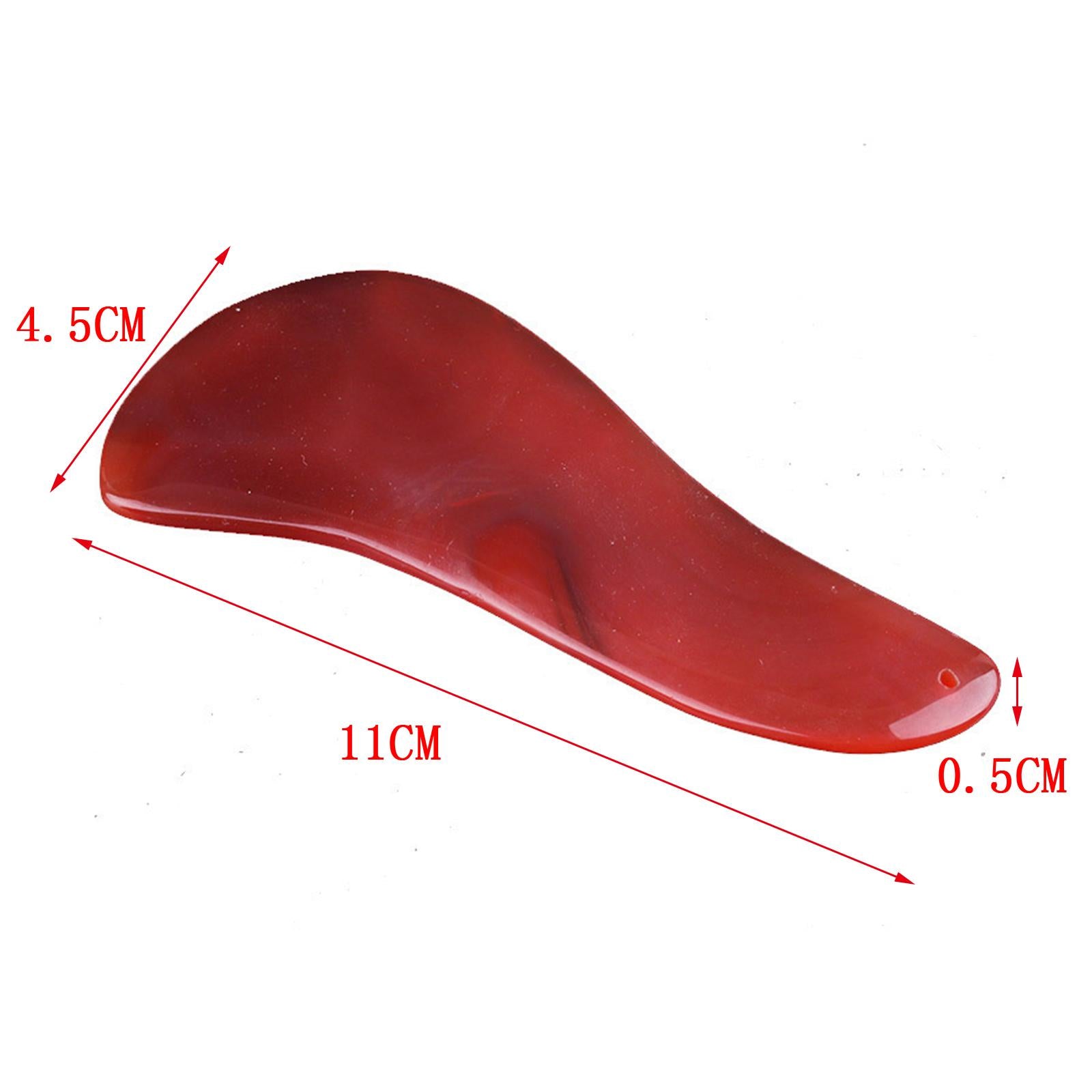 Red Jade Roller Gua Sha Scraping Massage Face Facial Tool Shape 05