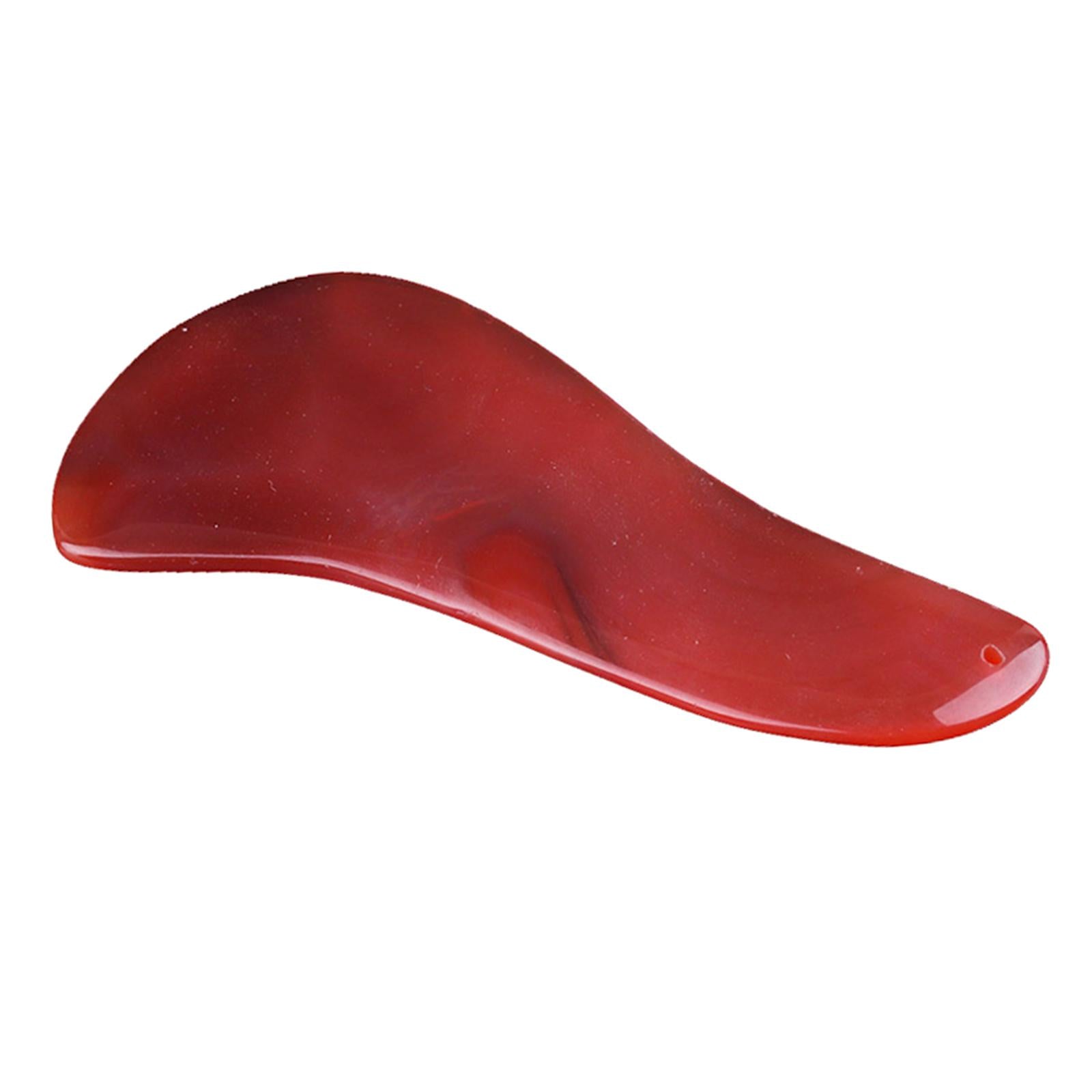 Red Jade Roller Gua Sha Scraping Massage Face Facial Tool Shape 05