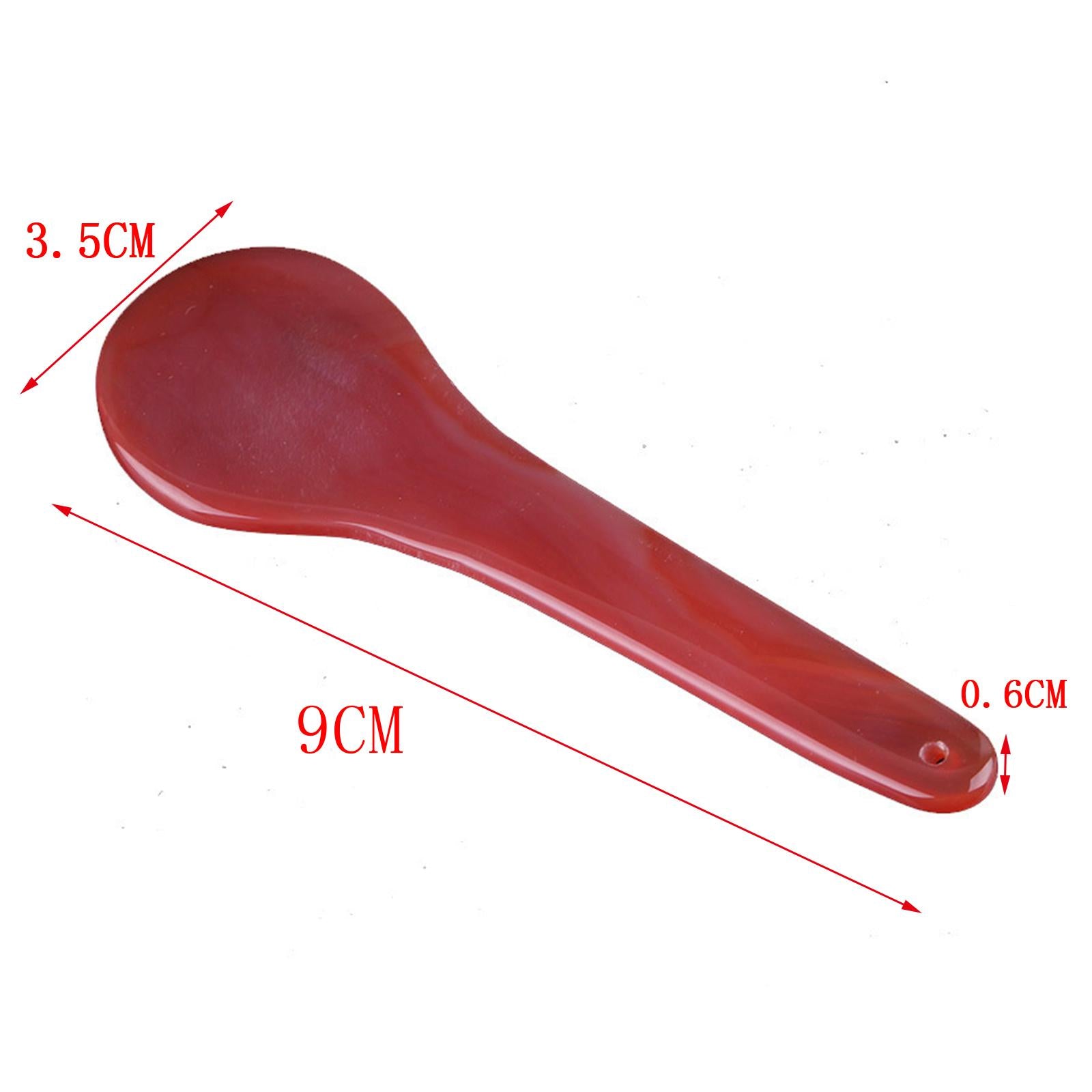 Red Jade Roller Gua Sha Scraping Massage Face Facial Tool Shape 06