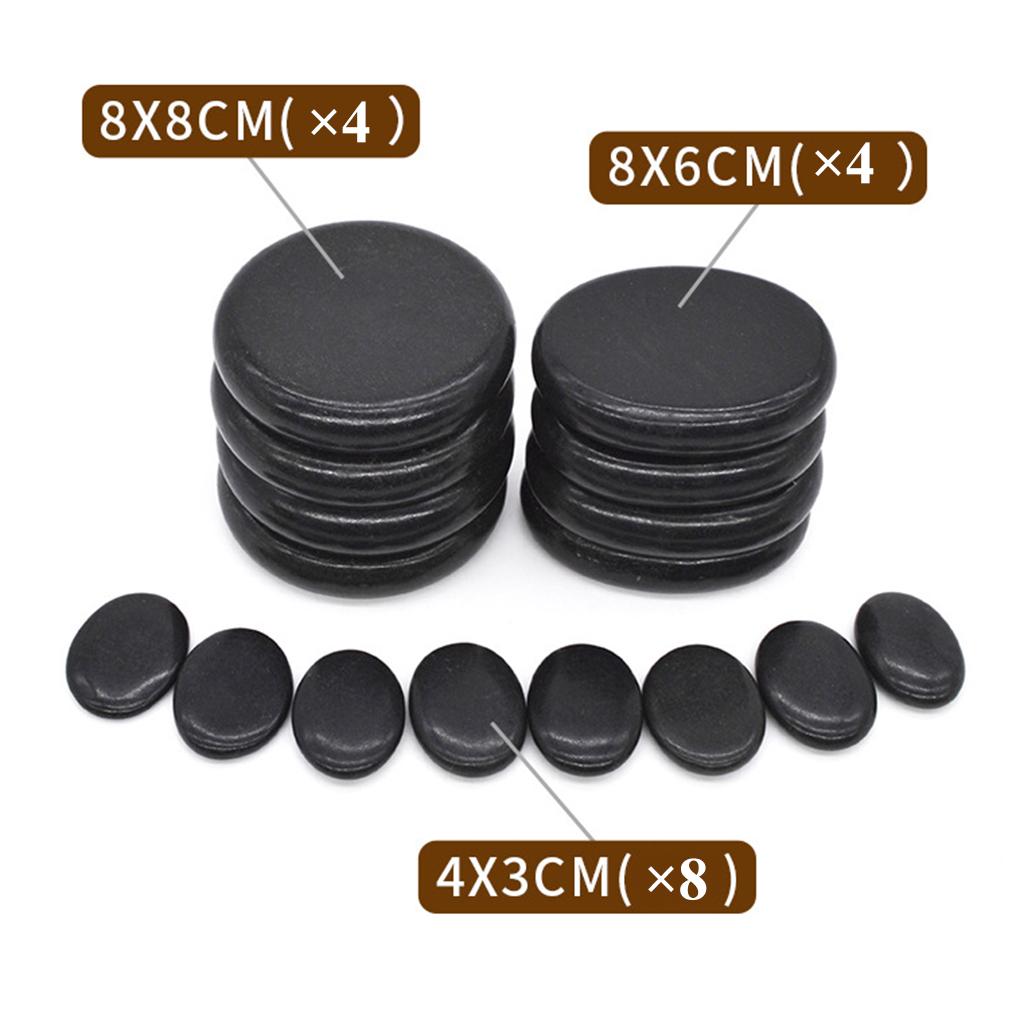 Electric Heating Bag Massage Stone Rocks Kit For Hot Energy Lava Spa Stone
