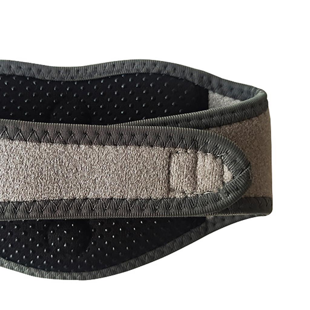 Tourmaline Magnetic Self-Heating Neck Heat Band Pad Brace Support Light Grey