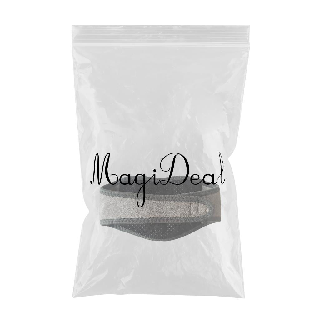 Tourmaline Magnetic Self-Heating Neck Heat Band Pad Brace Support Light Grey