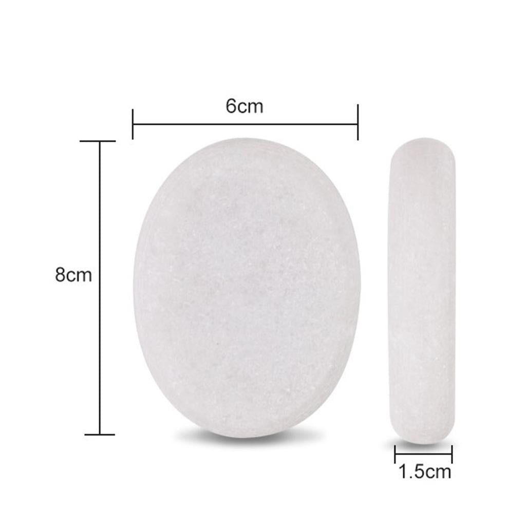 Oval Hot Massage Stone Heated Stones Warmer Rock for Spa Massage Therapy 80 x 60x16mm