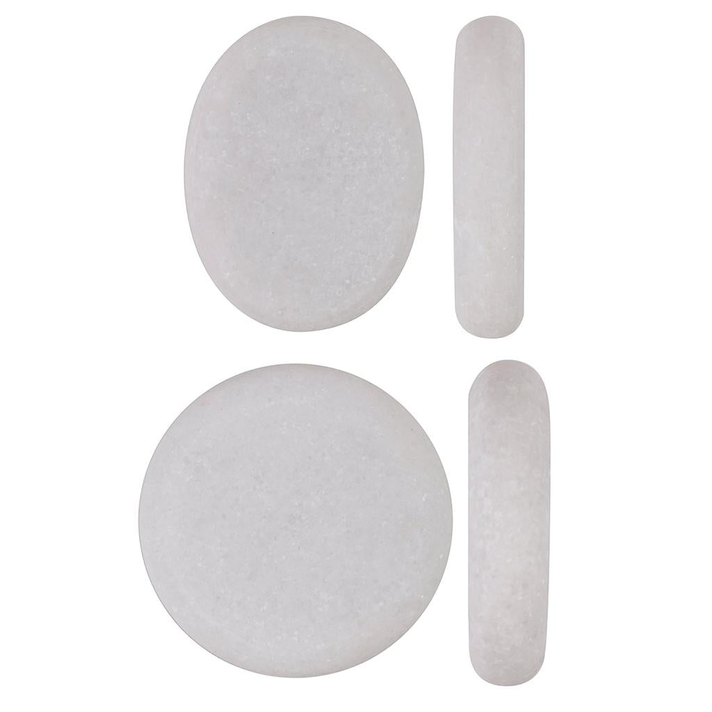 Oval Hot Massage Stone Heated Stones Warmer Rock for Spa Massage Therapy 80 x 60x16mm