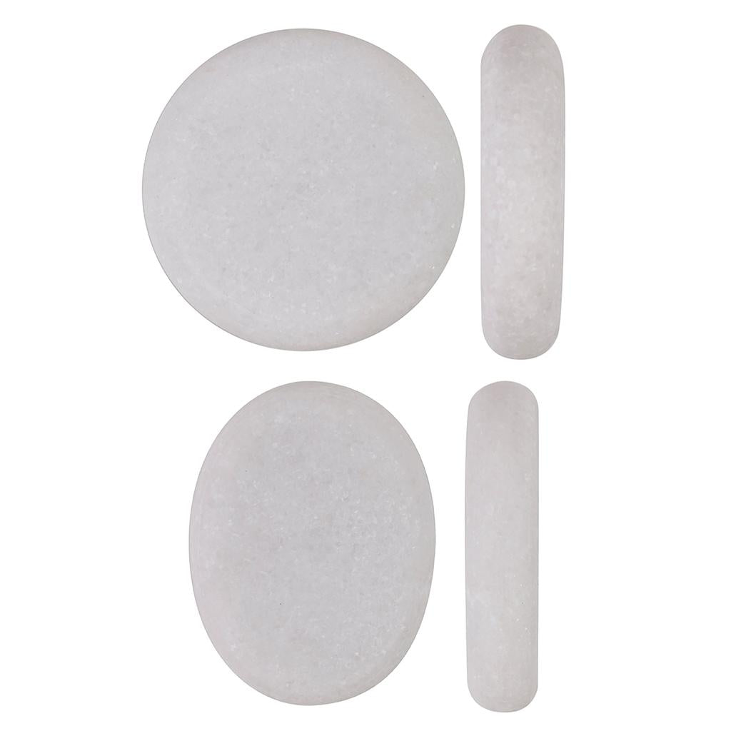 Oval Hot Massage Stone Heated Stones Warmer Rock for Spa Massage Therapy 80 x 60x16mm