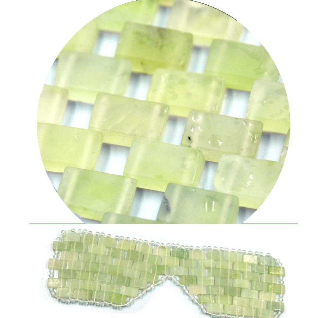 Cooling Jade Sleep Mask Eye Mask for Relaxation Dark Circles Remove wrinkles Small sparse style
