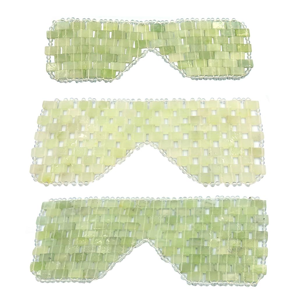Cooling Jade Sleep Mask Eye Mask for Relaxation Dark Circles Remove wrinkles Small sparse style