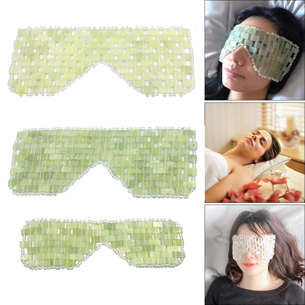 Cooling Jade Sleep Mask Eye Mask for Relaxation Dark Circles Remove wrinkles Small sparse style
