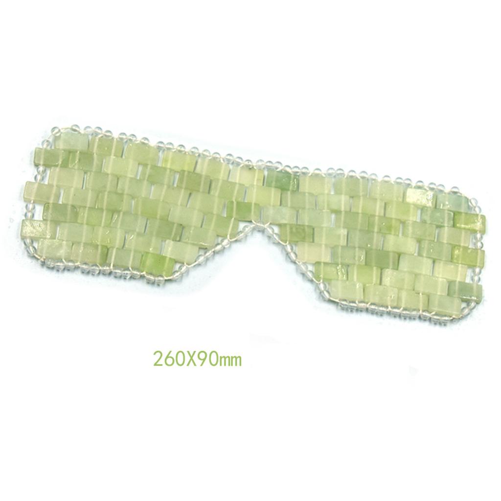 Cooling Jade Sleep Mask Eye Mask for Relaxation Dark Circles Remove wrinkles big sparse style