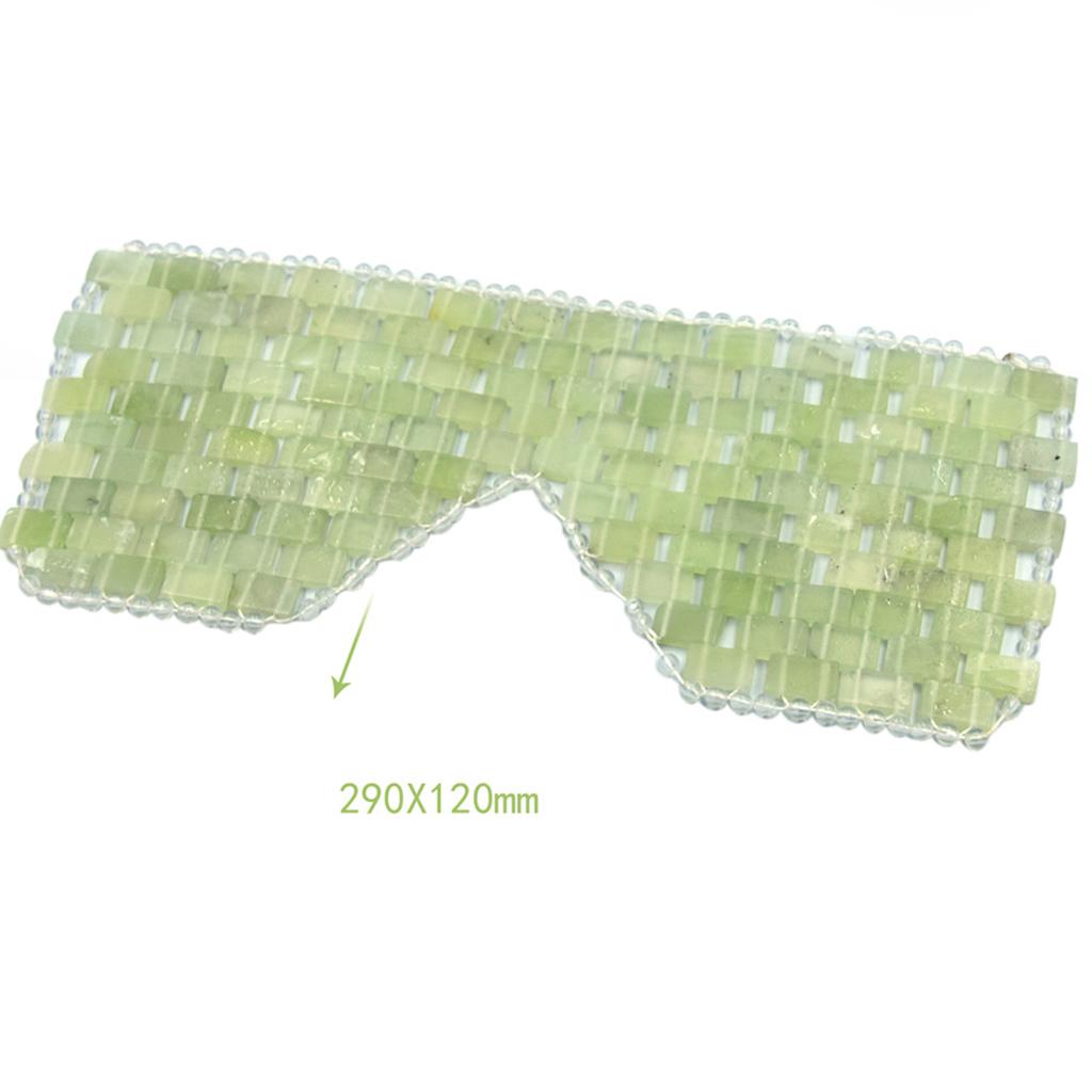 Cooling Jade Sleep Mask Eye Mask for Relaxation Dark Circles Remove wrinkles big close-line style