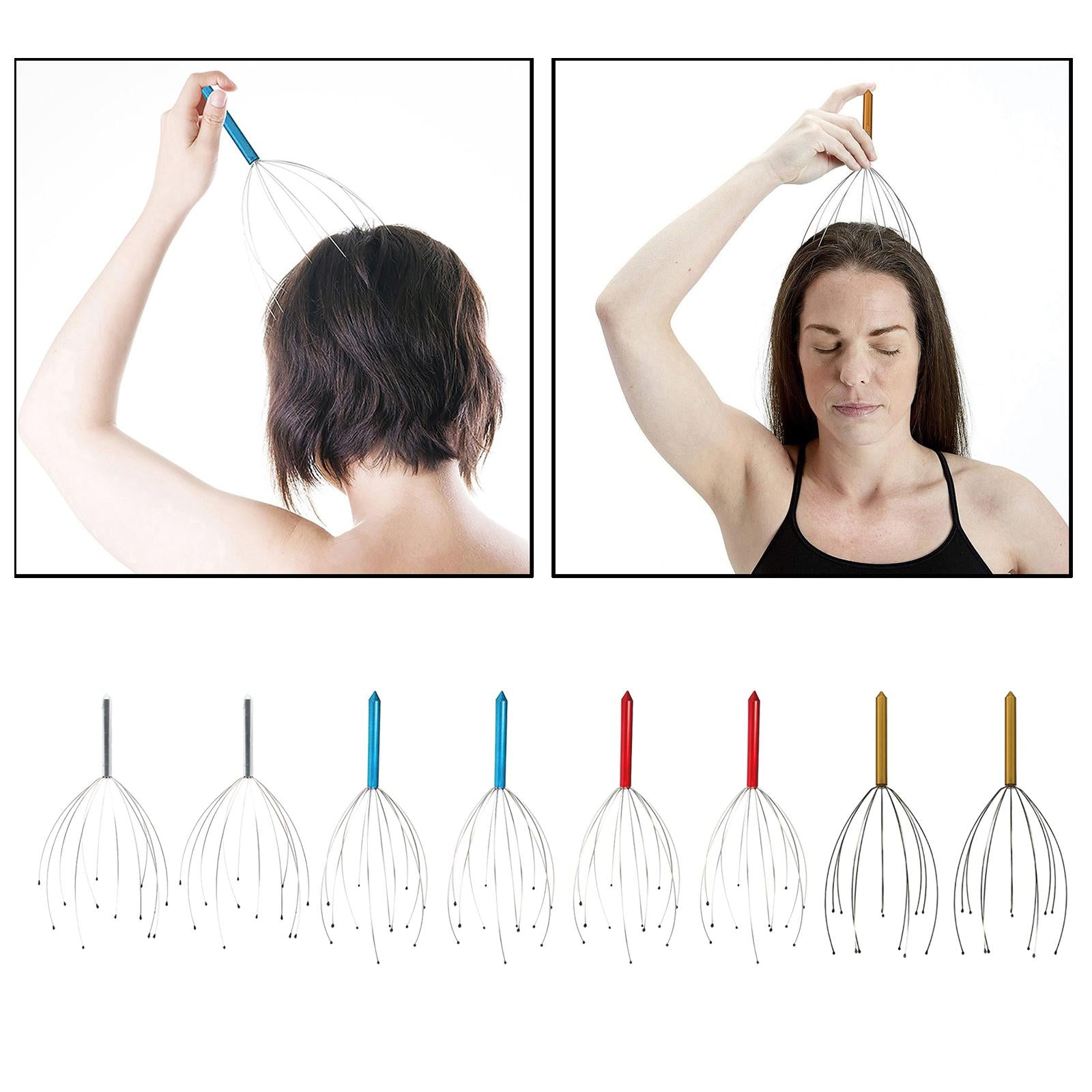 Scalp Massagers Tool Handheld Head Massage Tingler  golden
