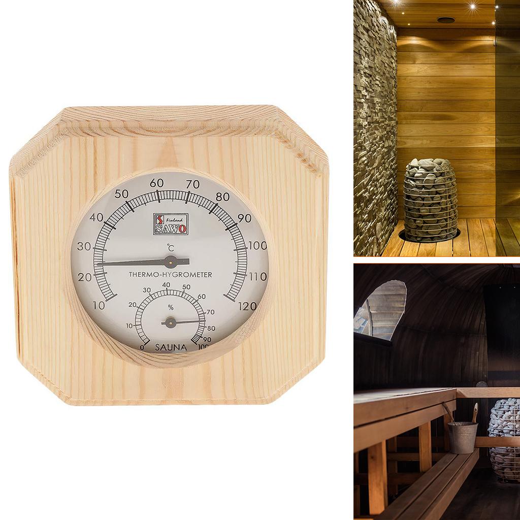 2in1 Wood Thermometer Hygrometer Sauna Room Equipment Sauna Accessories