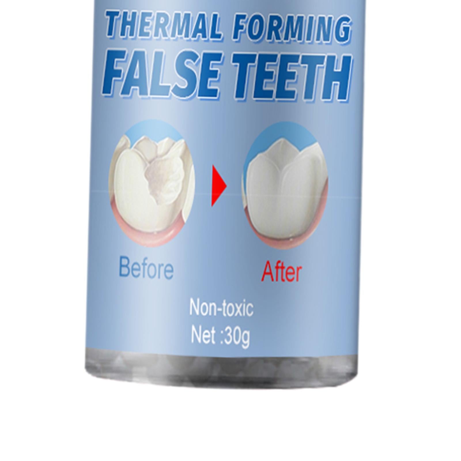 1 Bottle Thermal Fitting Beads Temporary Teeth Repair Thermal Beads 30ml
