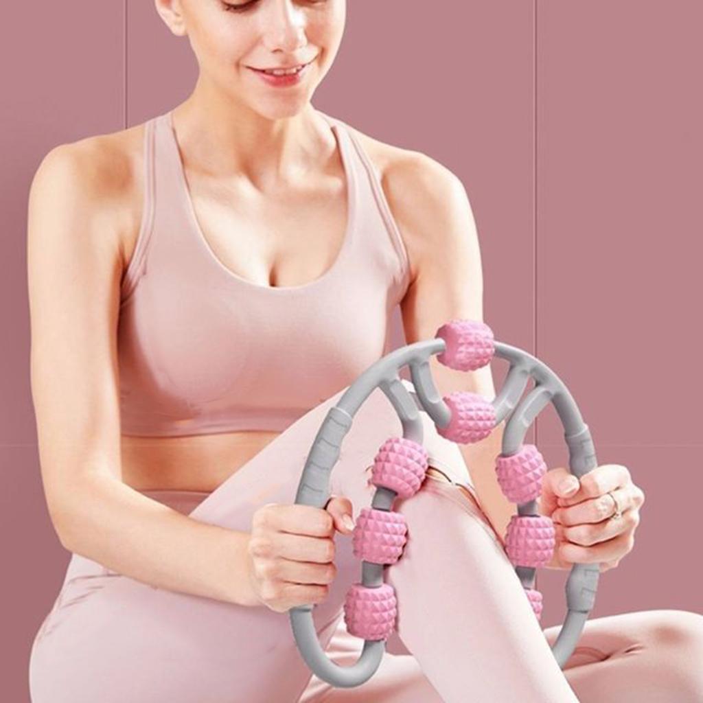 Foam Roller Muscle Roller for Legs Pain Relief Leg Circulation Massager Pink