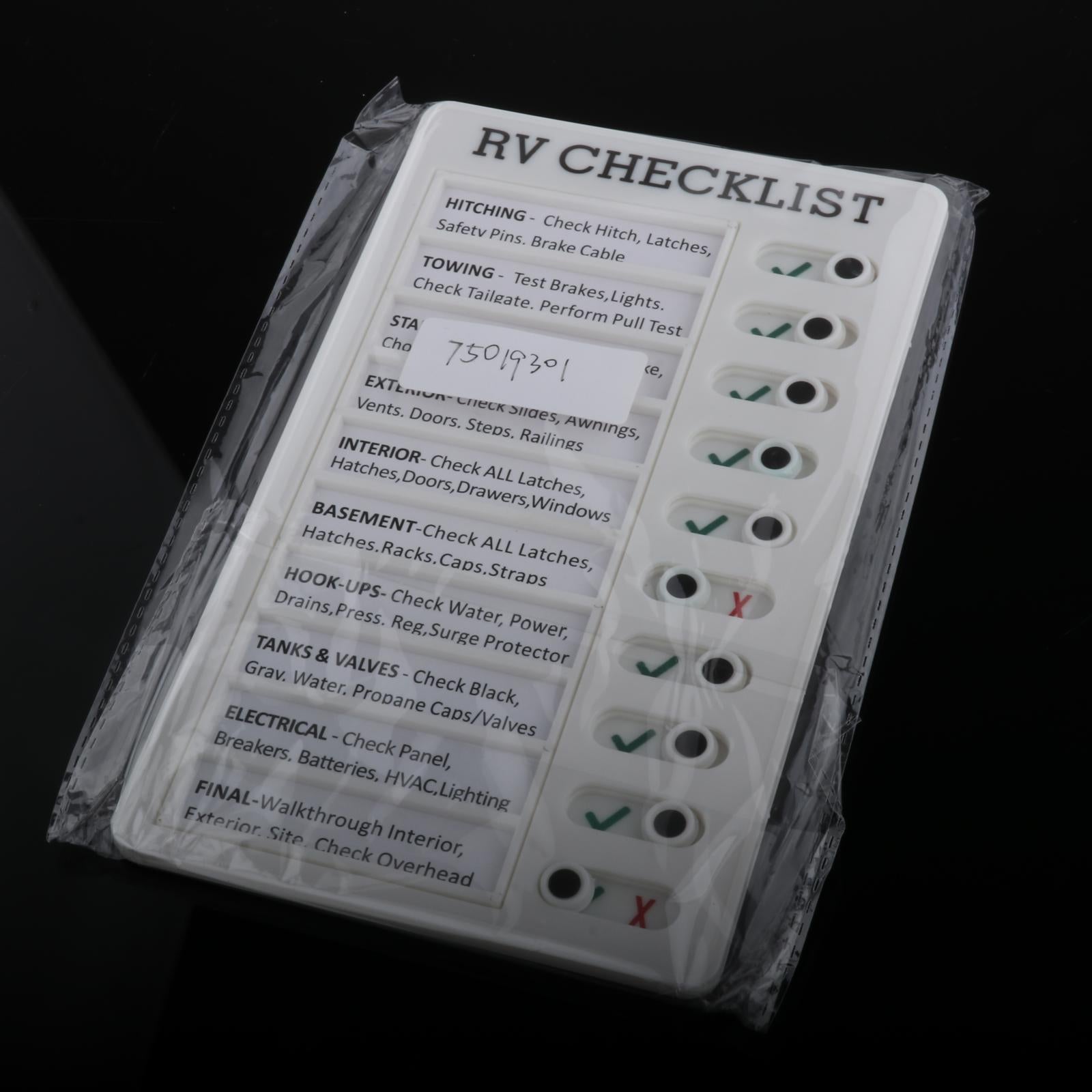 Memo Board Note Pad Chore Chart Daily Planner Reminding Time  RV Checklist
