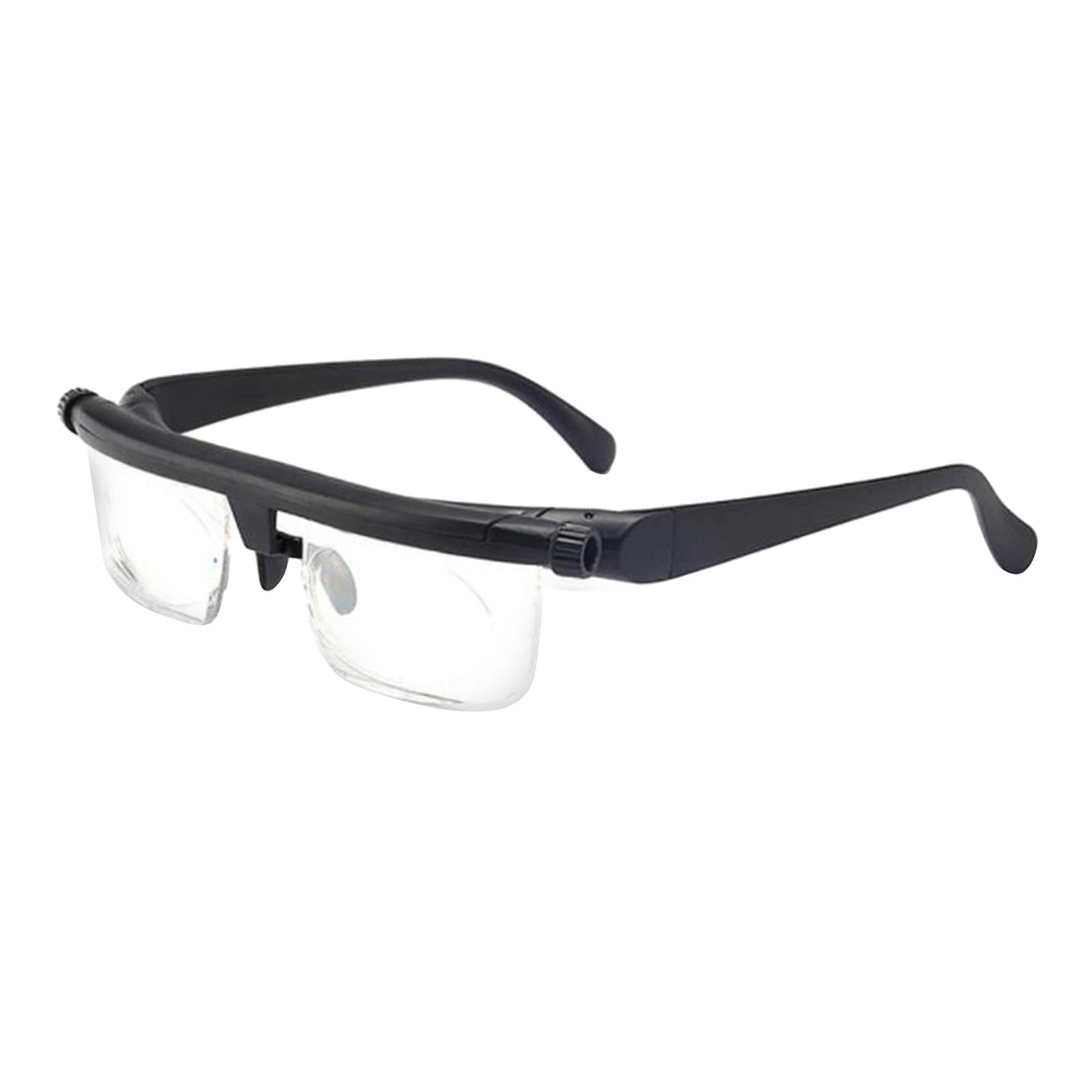 1Pair Dial Adjustable Focus Eyeglasses Glasses for Reading Distance Vision