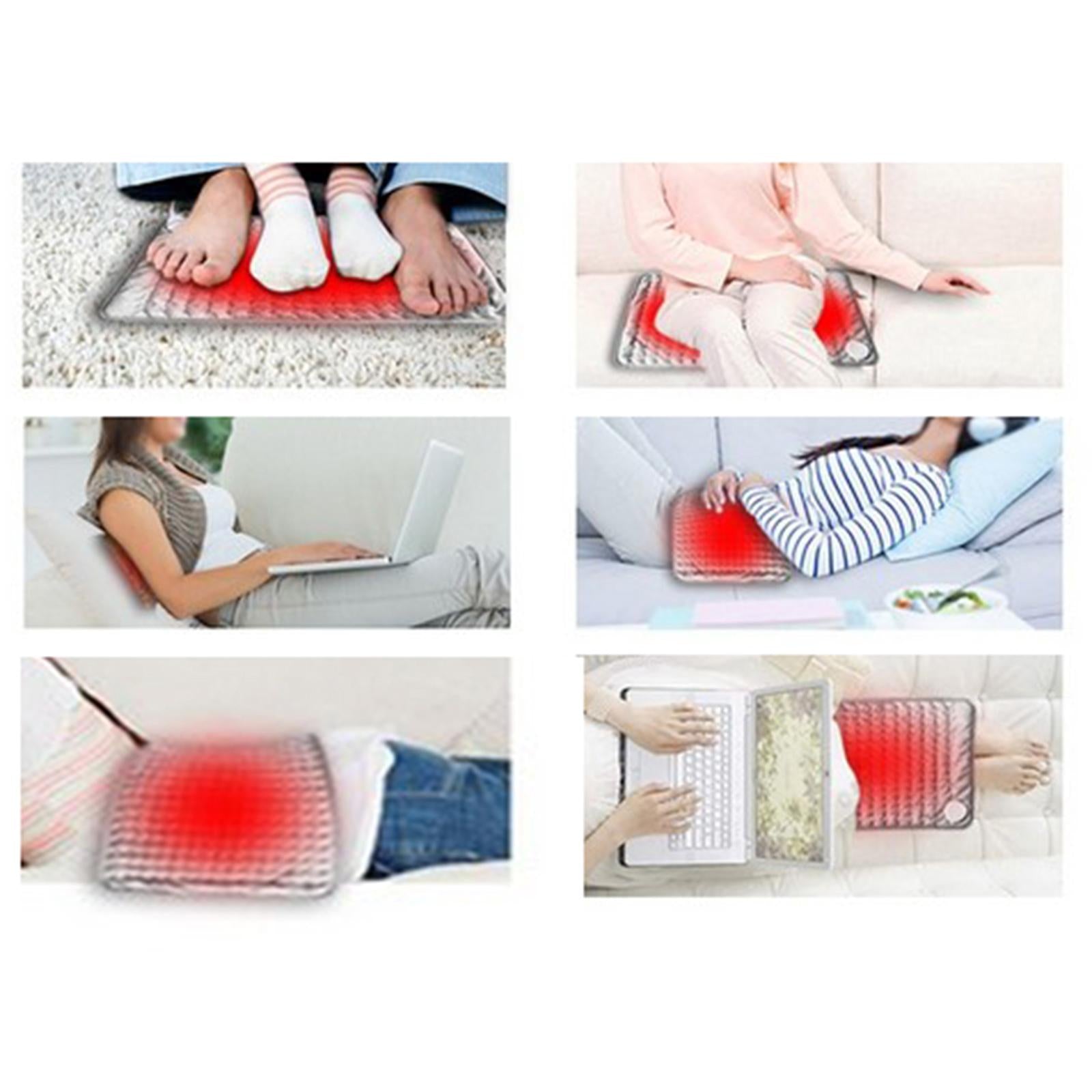 Electric Heating Pad Back Pain Cramps Relief Sooth Muscle Tension Red