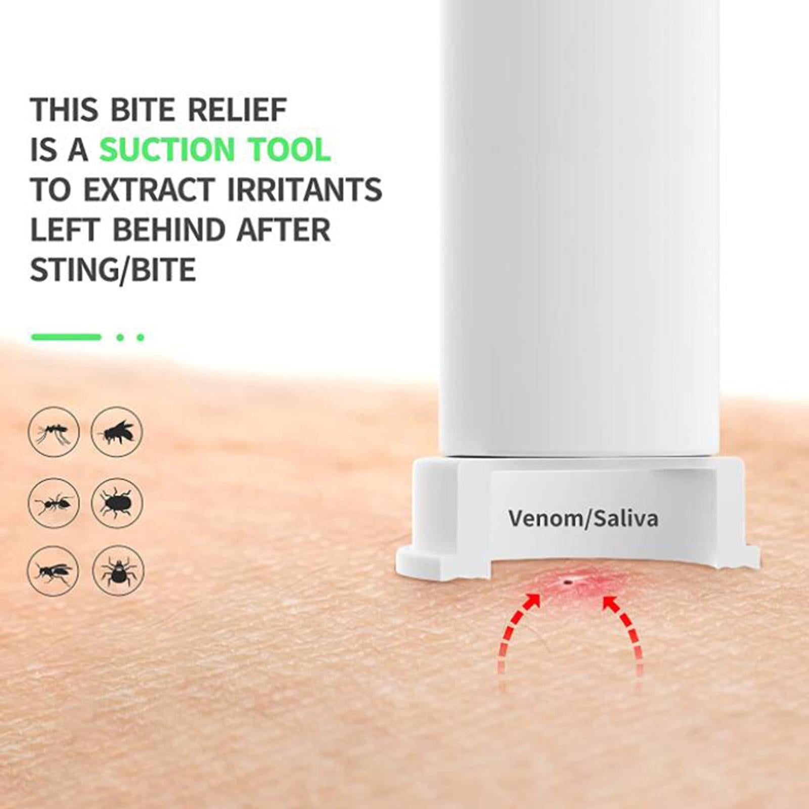 Insects Bite Suction Tool Remover Reduce Itch and Swell Kid Friendly Green