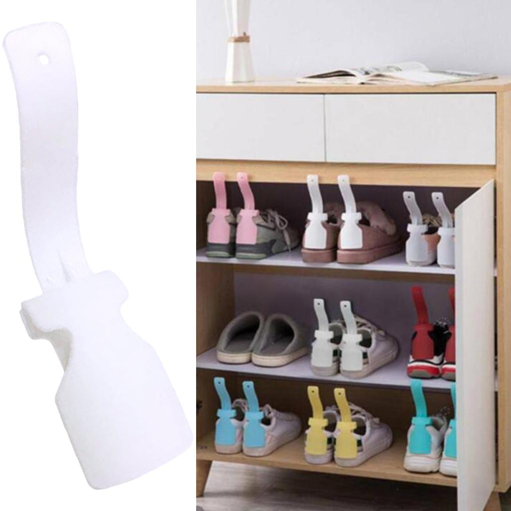 Shoehorn Helper PP No Bending Multicolors for Elderly Kids Disabled White