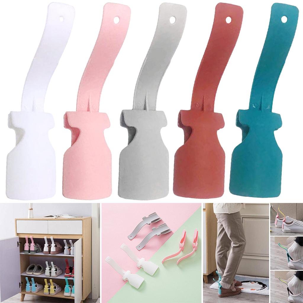 Shoehorn Helper PP No Bending Multicolors for Elderly Kids Disabled White