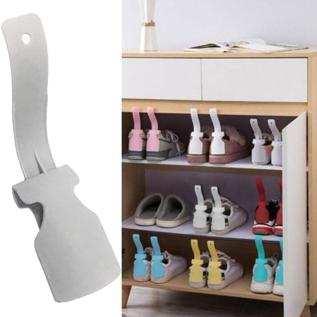 Shoehorn Helper PP No Bending Multicolors for Elderly Kids Disabled Grey