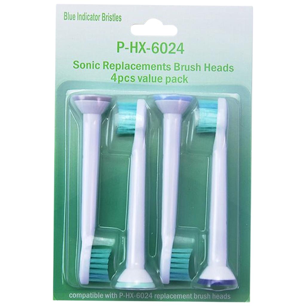 Replacement Toothbrush Heads Pack of 4 for Phillips Sonicare HX6024