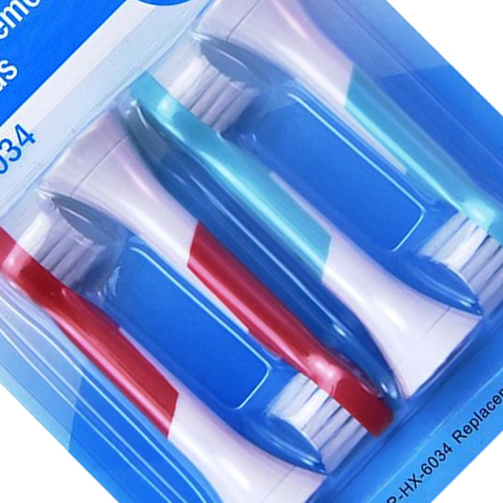 Replacement Toothbrush Heads Pack of 4 for Phillips Sonicare HX6034