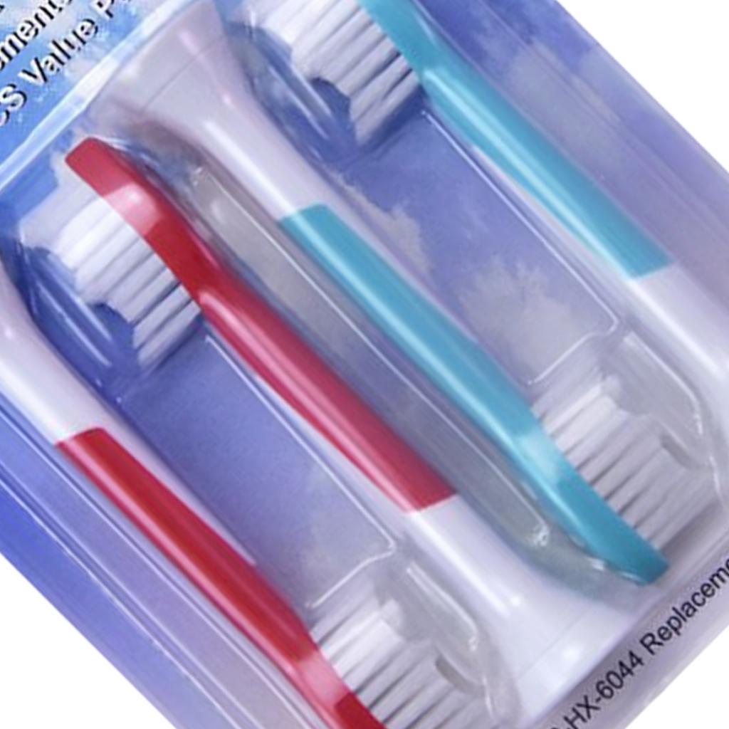 Replacement Toothbrush Heads Pack of 4 for Phillips Sonicare HX6044