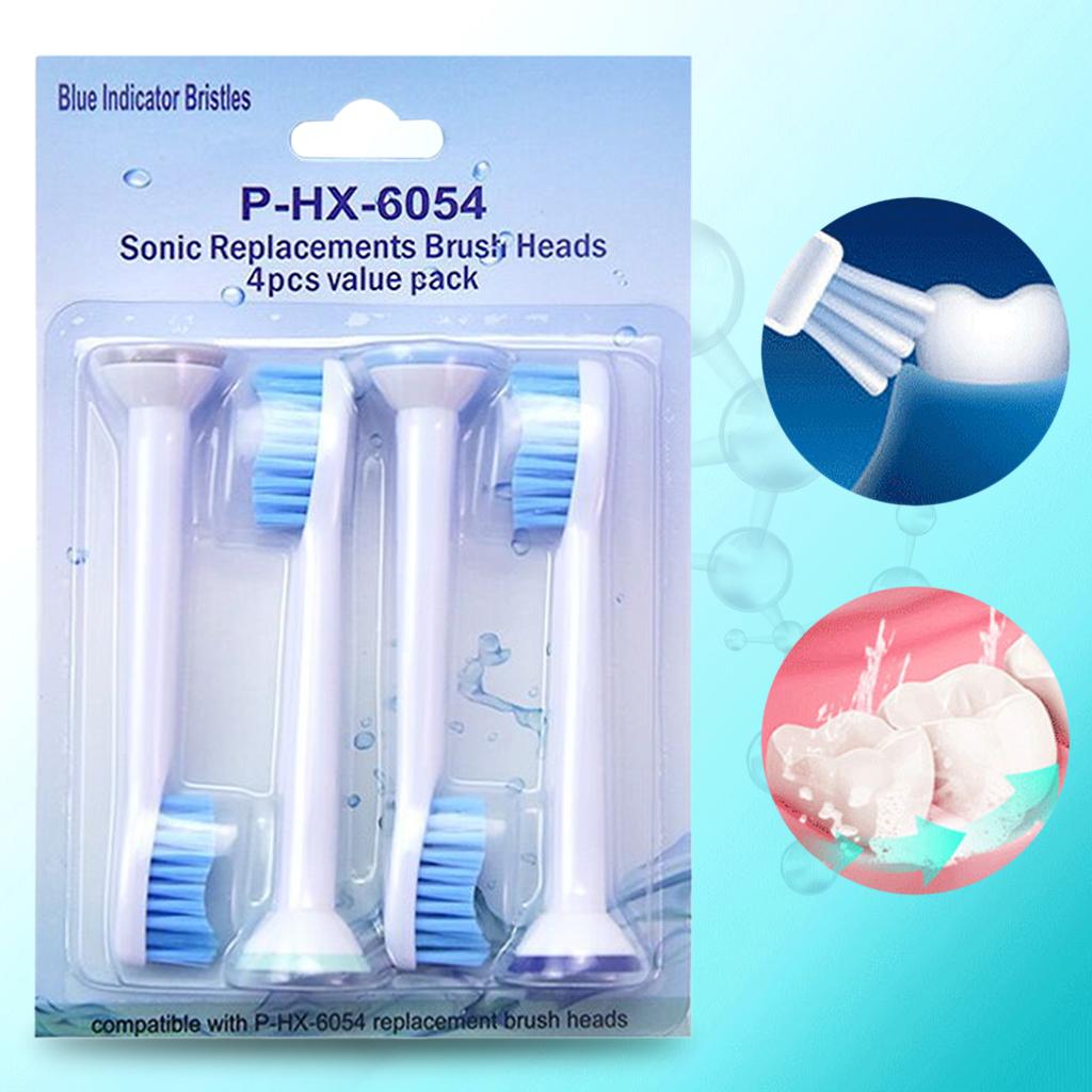 Replacement Toothbrush Heads Pack of 4 for Phillips Sonicare  HX6054