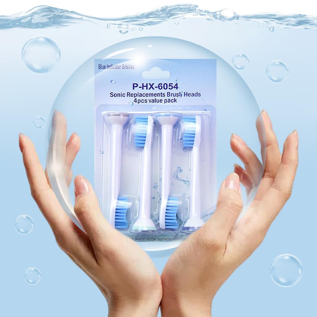 Replacement Toothbrush Heads Pack of 4 for Phillips Sonicare  HX6054