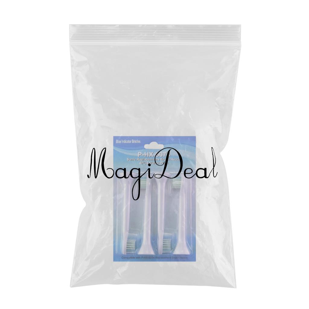 Replacement Toothbrush Heads Pack of 4 for Phillips Sonicare HX6074