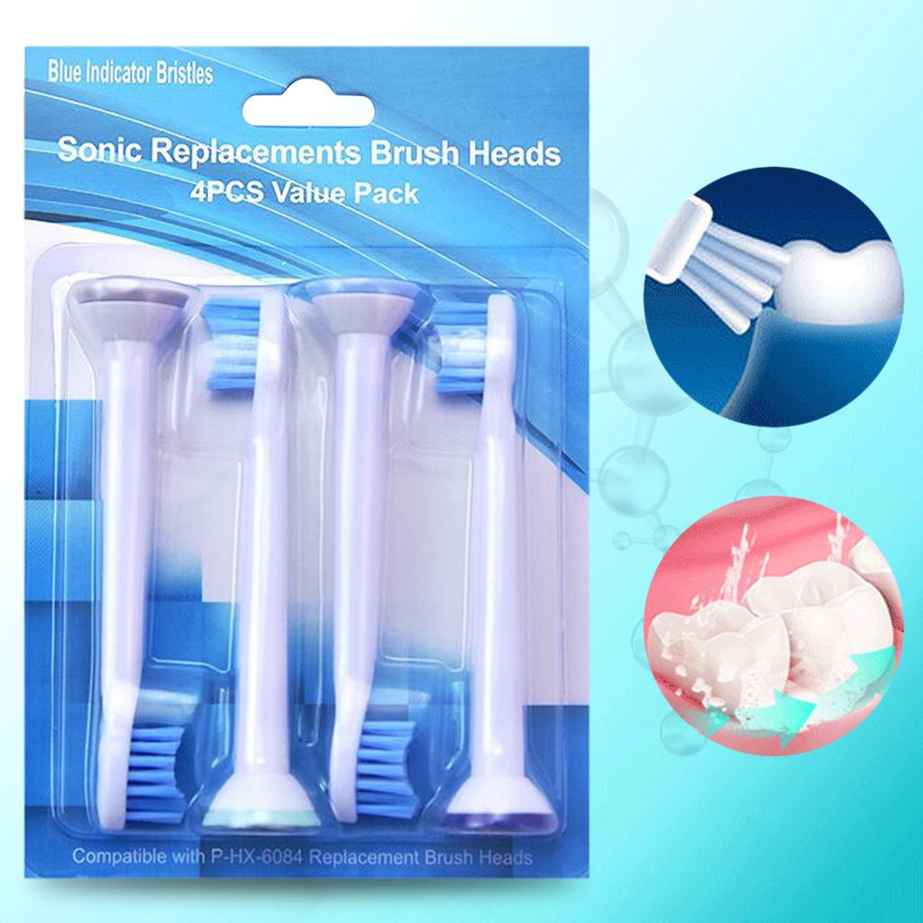 Replacement Toothbrush Heads Pack of 4 for Phillips Sonicare HX6084