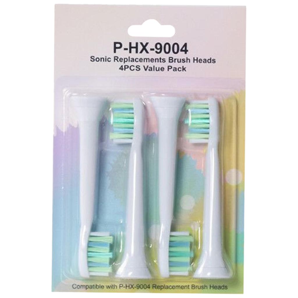 Replacement Toothbrush Heads Pack of 4 for Phillips Sonicare HX9004