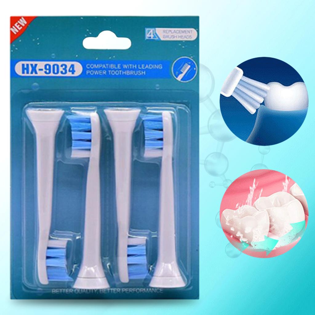 Replacement Toothbrush Heads Pack of 4 for Phillips Sonicare HX9034