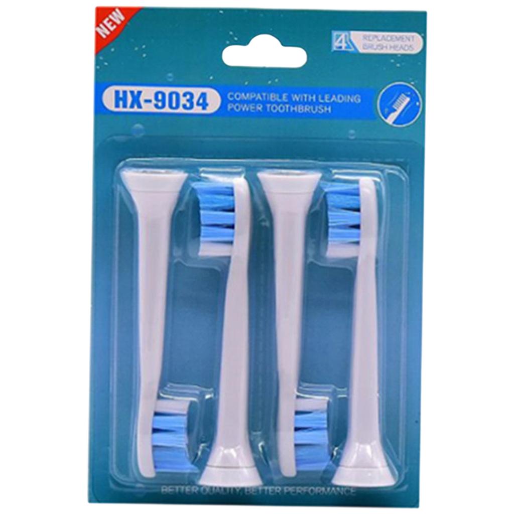 Replacement Toothbrush Heads Pack of 4 for Phillips Sonicare HX9034