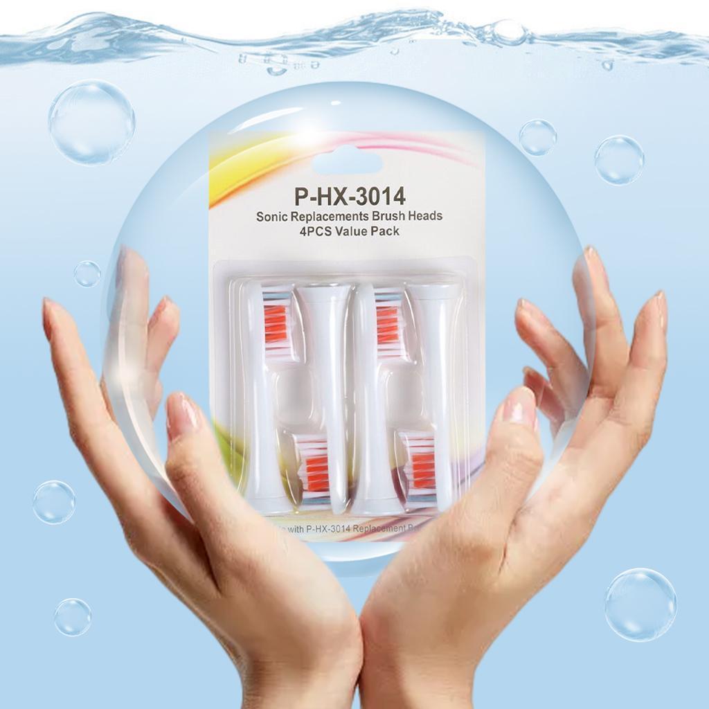 Replacement Toothbrush Heads Pack of 4 for Phillips Sonicare HX3014
