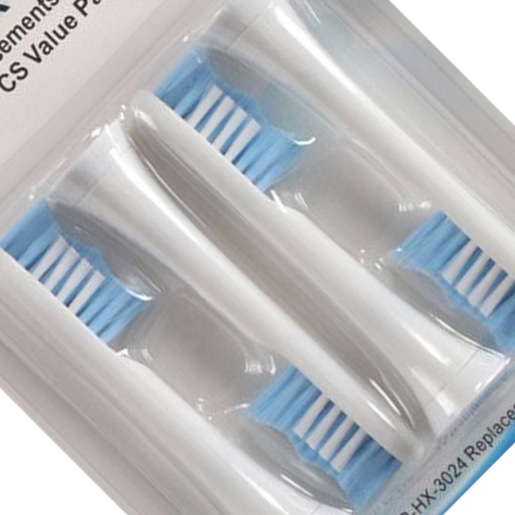 Replacement Toothbrush Heads Pack of 4 for Phillips Sonicare HX3024