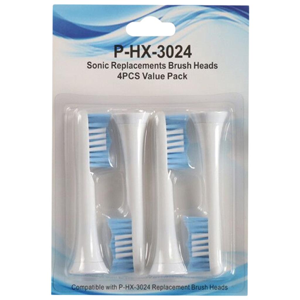 Replacement Toothbrush Heads Pack of 4 for Phillips Sonicare HX3024