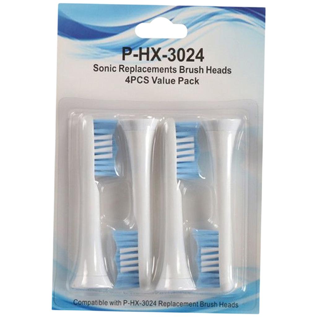 Replacement Toothbrush Heads Pack of 4 for Phillips Sonicare HX3024