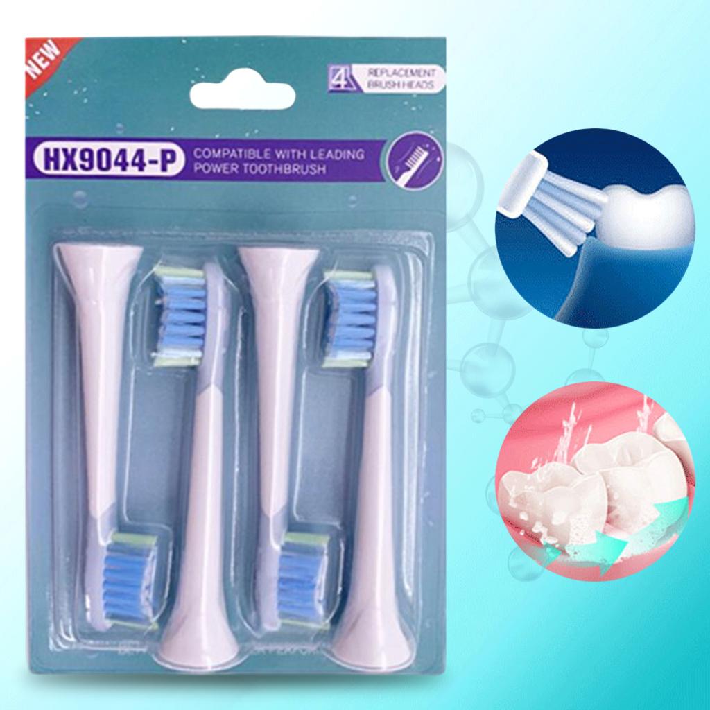 Replacement Toothbrush Heads Pack of 4 for Phillips Sonicare HX9044
