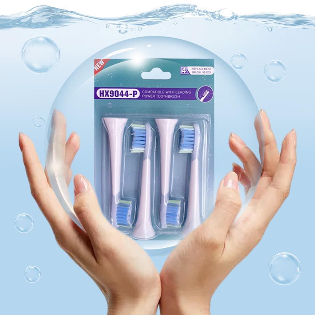 Replacement Toothbrush Heads Pack of 4 for Phillips Sonicare HX9044