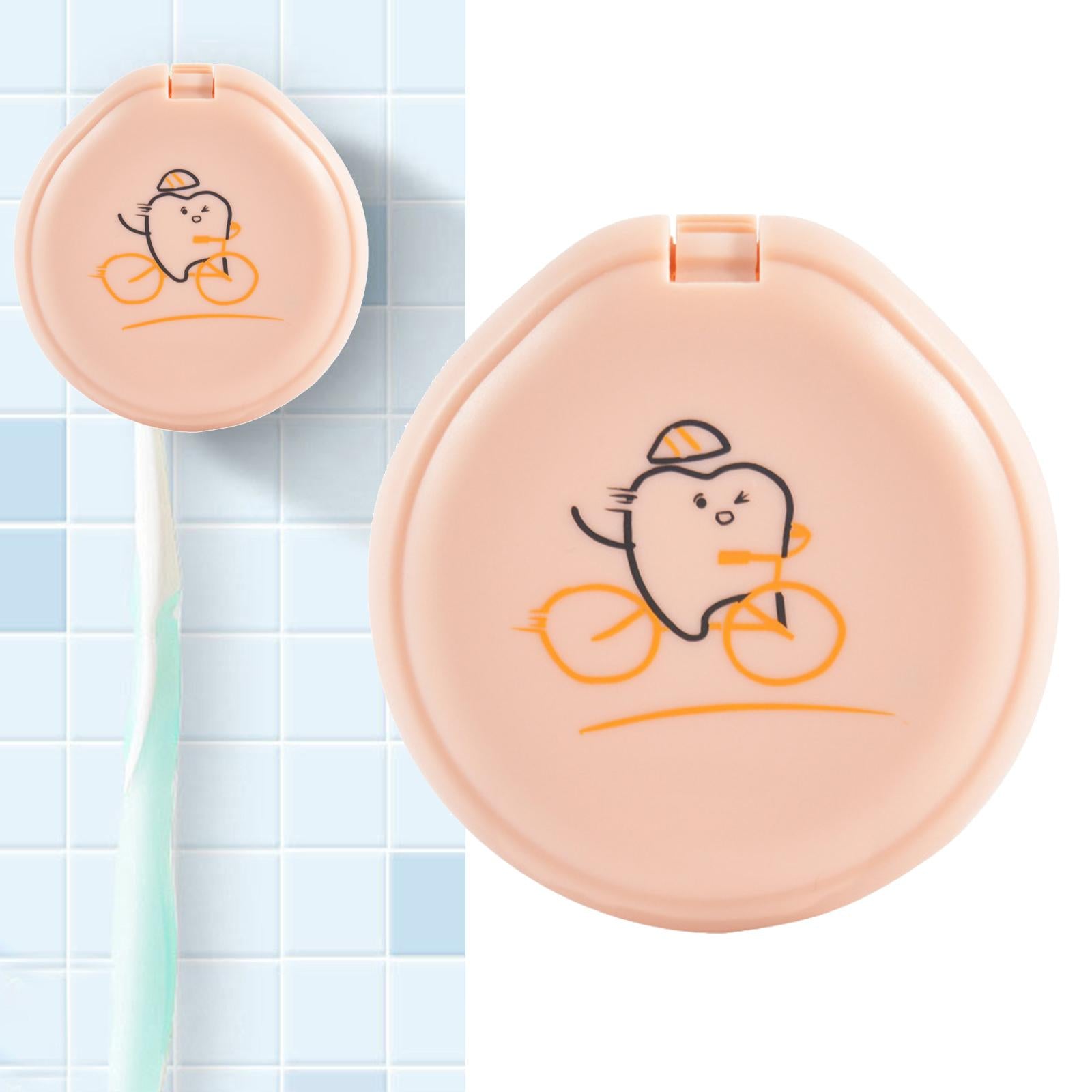 UVC Toothbrush Sterilizer Case Kills Germs Mini for Home and Travel Orange
