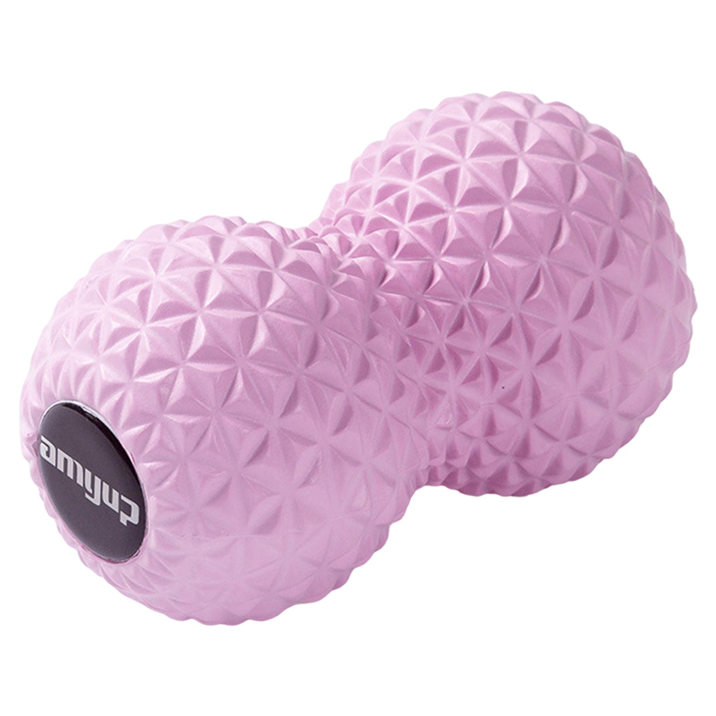 Peanut Massage Ball Double Lacrosse Ball Self Message Roller Back Foot Neck Pink