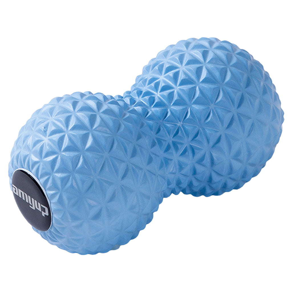 Peanut Massage Ball Double Lacrosse Ball Self Message Roller Back Foot Neck Blue
