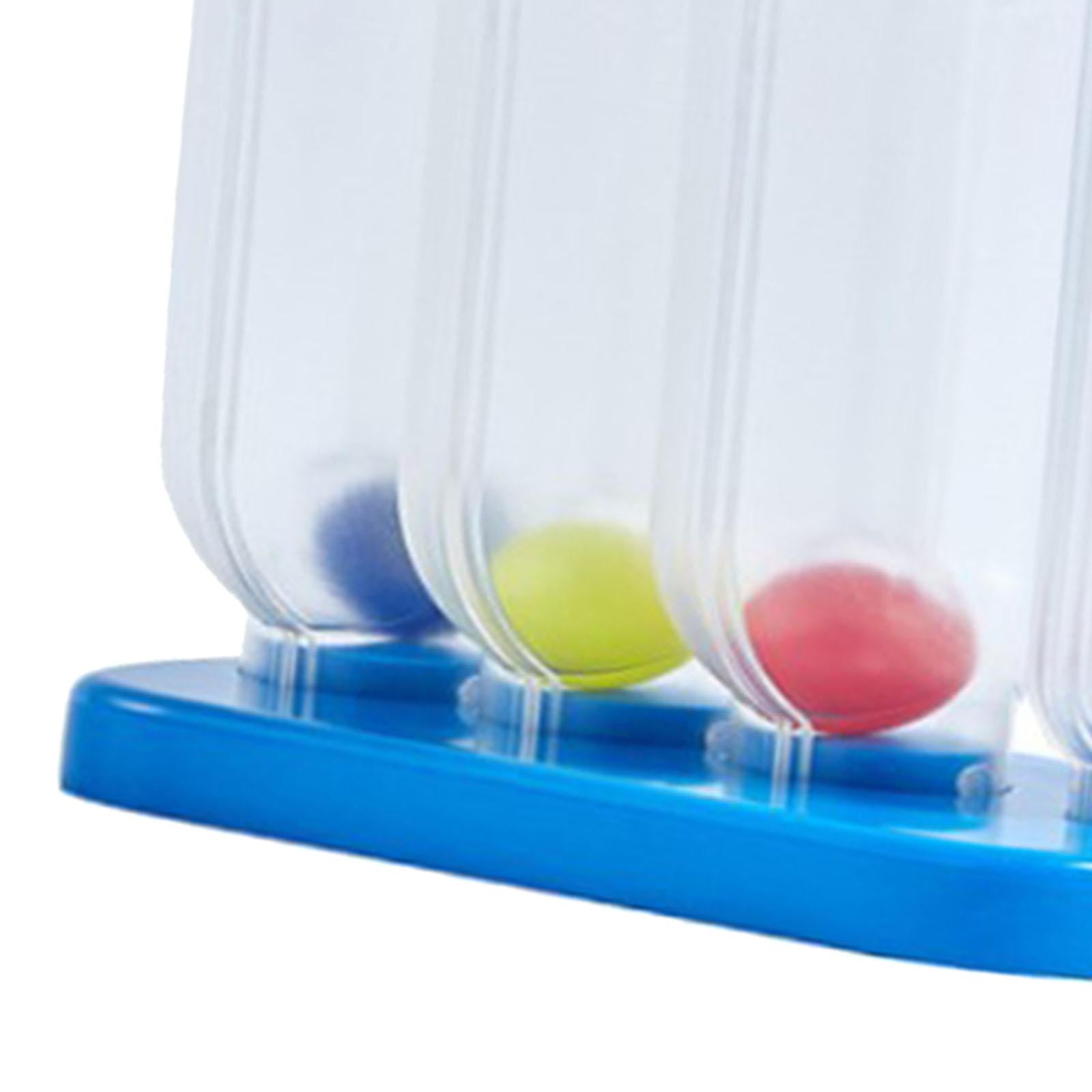 Breathing Exerciser Trainer Spirometer Detachable 3 Ball for Test Children