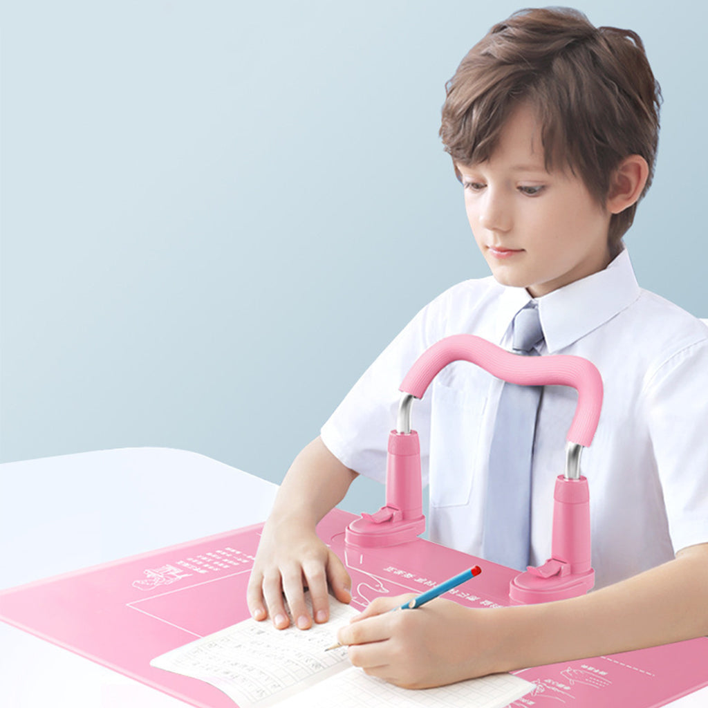 Sitting Posture Corrector Myopia Prevention Holder Sitting Posture for Kids Pink