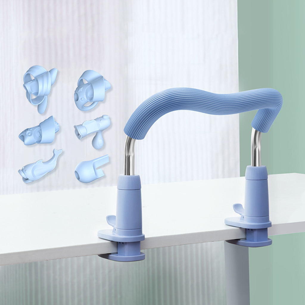 Sitting Posture Corrector ABS Support Reading with Pencil Grips for Teens Blue