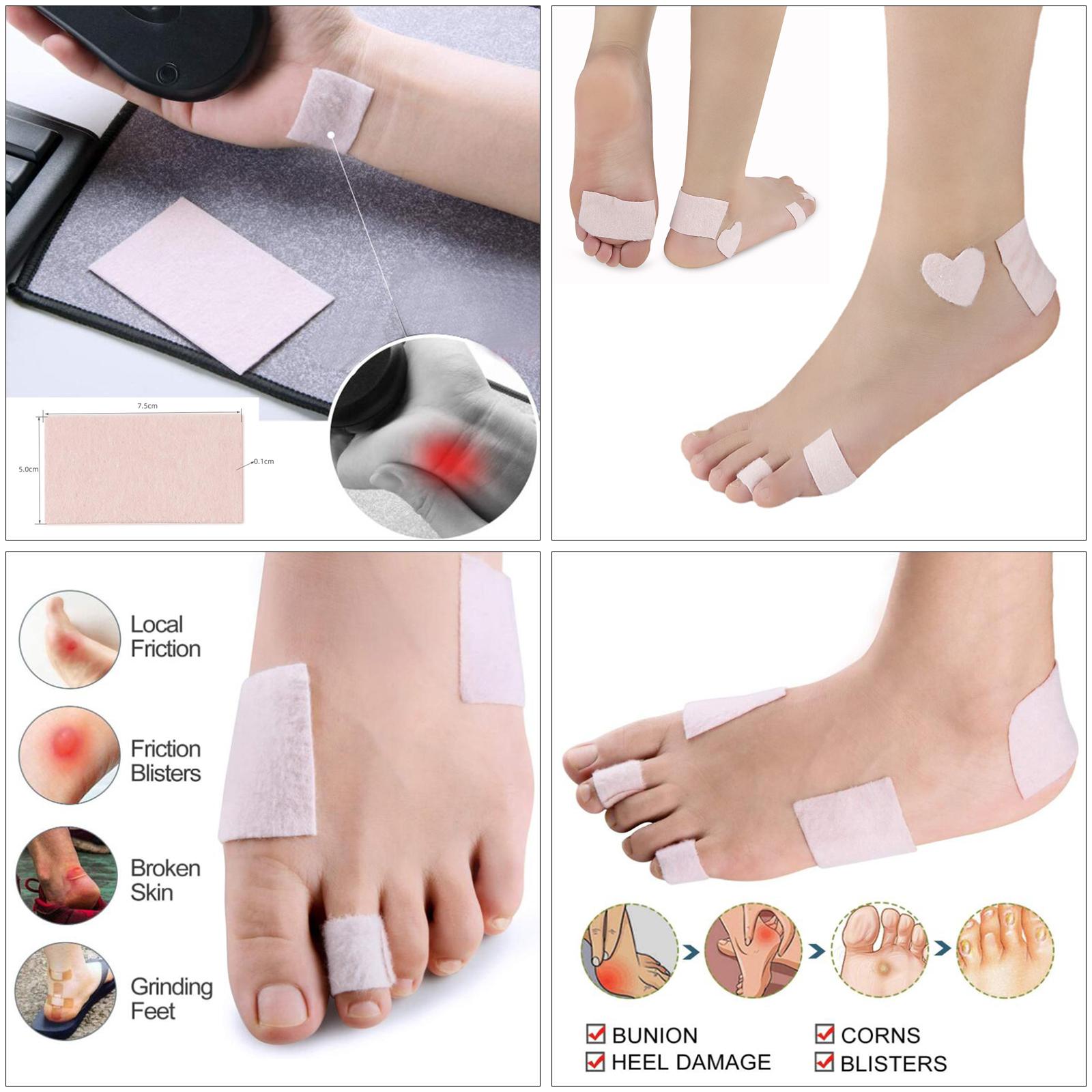25Pcs Multifunction Shoe Heel Pad Tape Wrist Use Foot Cushion Pads for Boots